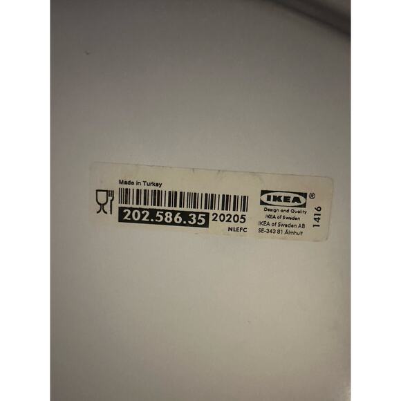 Set x 2 Vintage IKEA OFFENTLIG Tray Retro MCM Serving Platter Circle 202.586.35 - Picture 5 of 5